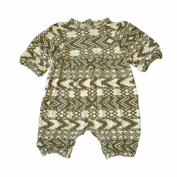 Kate Quinn Organics Other - Kate Quinn Aztec Print Romper 3-6M